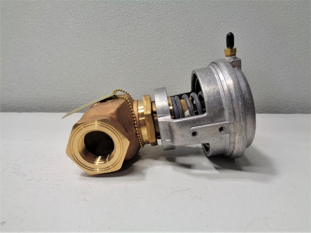 Johnson Controls 1" Bronze Control Valve VG7241NT+3008E0 w/ Actuator V-3000-8011